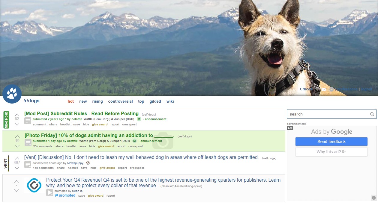 Reddit Dogs Community Screenshot